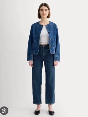 💙 Everlane Way High Jeans - Dark Blue